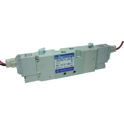日本精器 4方向電磁弁 M5ダブルAC100V7GT ( BN-7GT47-M5-C-E100 ) ...