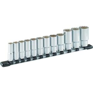 TONE ディープソケットセット(12角・ホルダー付) 12pcs 差込角9.5mm ( HDL312A ) TONE(株)｜orangetool