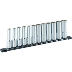 TONE ディープソケットセット(12角・ホルダー付) 12pcs 差込角12.7mm ( HDL412 ) TONE(株)｜orangetool