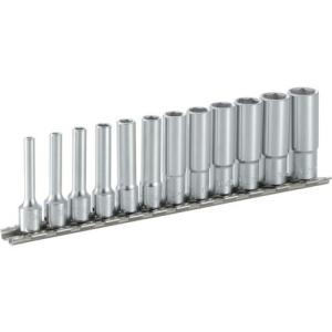 TONE ディープソケットセット(6角・ホルダー付) 12pcs 差込角6.35mm ( HSL212 ) TONE(株)｜orangetool