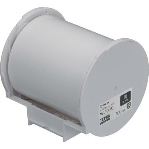 KING JIM ラベルプリンタ用テープカートリッジ Grandテープカートリッジ 黒100 ( W...