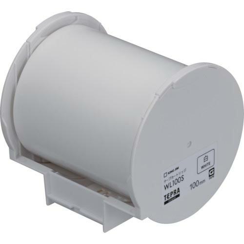 KING JIM Grandテ-プカ-トリッジ・白100mm ( WL100S )