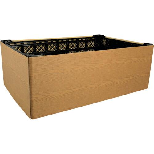 PACKSTYLE コンテナスリーブエンボス茶無地(10枚) ( 592594 ) (50枚セット)...