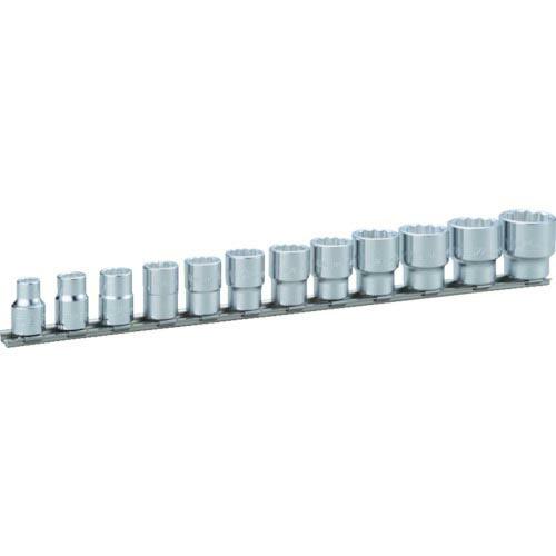 TONE ソケットセット(12角・ホルダー付) 12pcs 差込角9.5mm ( HD312A ) ...