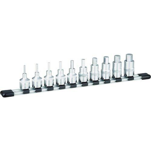 TONE ヘキサゴンソケットセット(インチホルダー付) 10pcs 差込角12.7mm ( HHB4...