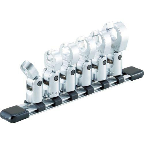 TONE フレックスクロウフットレンチセット(ホルダー付) 6pcs ( HSCF306F ) TO...