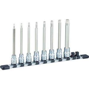 TONE ヘックスローブソケットセット ロングトルクスソケットセット(いじり防止タイプ・ホルダー付) 差込角9.5mm ( HTX308HL ) TONE(株)｜orangetool