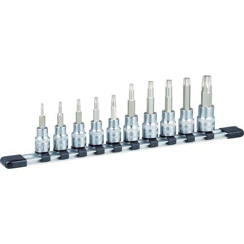TONE トルクスソケットセット(いじり防止タイプホルダー付) 10pcs ( HTX310H ) ...