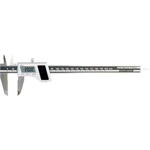 シンワ デジタルノギス 200mm ソーラーパネル ( 19984 ) シンワ測定(株)