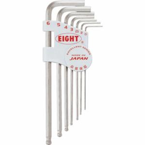 【SALE価格】EIGHT 六角棒スパナ テーパーヘッド セミロング セット ( TMS-7 ) (株)エイト｜orangetool