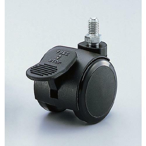 プラパート リフトロックキャスター ウレタン車 φ53 M8 黒 ストッパー付 ( K90U-C-8...