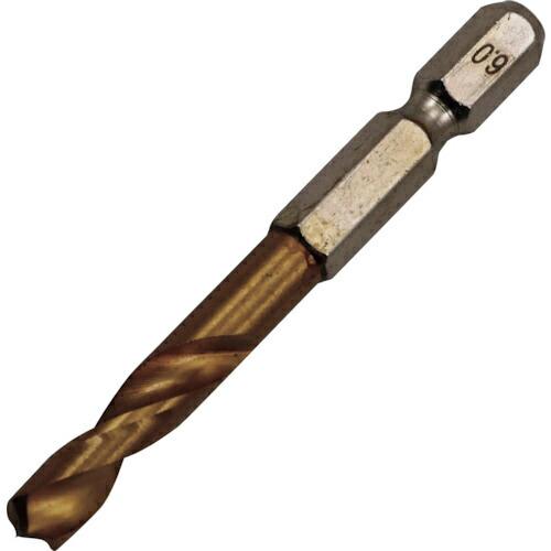 RELIEF 2本組 六角軸ショートドリル 6.0mm (26851)