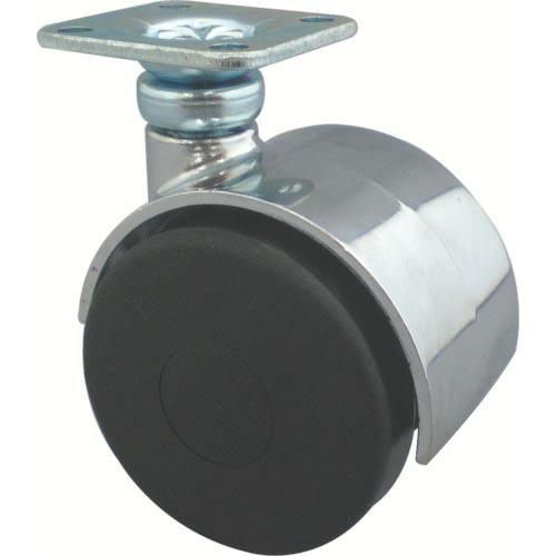 トーシン プレート式双輪キャスター 40径 自在 ( W40-P ) (株)東信製作所