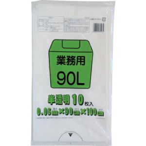 ワタナベ 業務用ポリ袋90L 白半透明 (10枚入) ( M-90D )｜orangetool