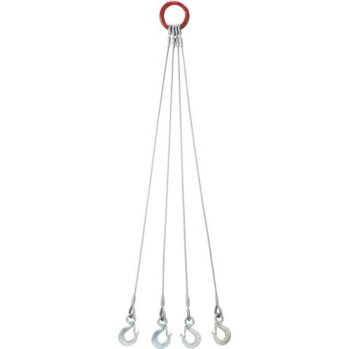 OH 4点吊りワイヤースリング 6mm×1m ( 4W6-10 ) オーエッチ工業(株) (メーカー...