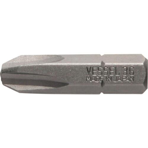 VESSEL ドライバービット B33+3X25.4G ( B333254G ) (10本セット) ...