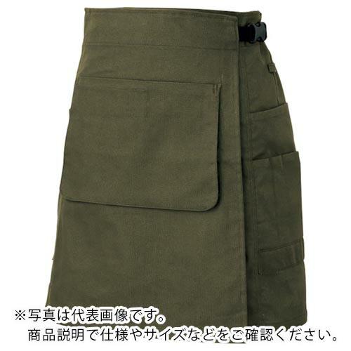 アイトス ラップエプロン 8634 カーキ S  ( AZ8634-025-S )