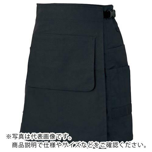 アイトス ラップエプロン 8634 ブラック M  ( AZ8634-010-M )