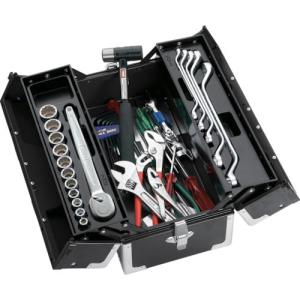 TONE 整備用工具セット TSS460ツールセット マットブラック 間口433×奥行220×高さ195mm ( TSS460BK ) TONE(株)｜orangetool