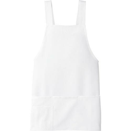 アイトス ショートエプロン 861372 ホワイト フリー  ( 861372-001-F )