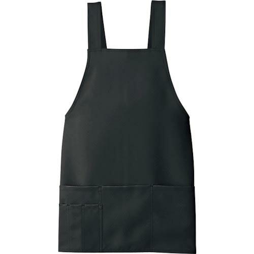 アイトス ショートエプロン 861372 ブラック フリー  ( 861372-010-F )