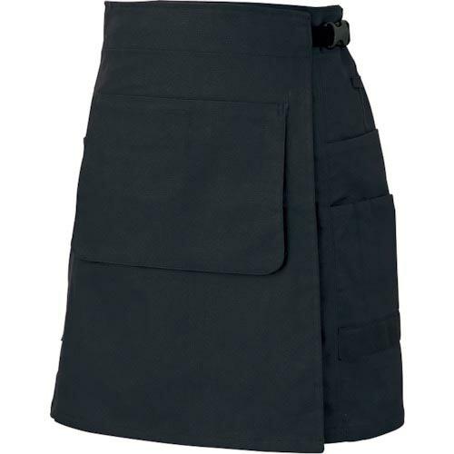 アイトス ラップエプロン 8634 ブラック L  ( AZ8634-010-L )