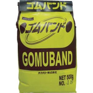 okamoto ゴムバンド 1KG袋入 (550本入) ( 370 ) オカモト(株)粘着製品部｜orangetool