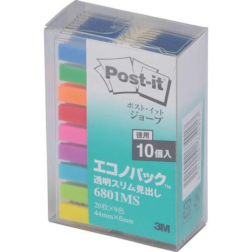 【SALE価格】3M ポスト・イット ジョーブ透明スリム見出し エコノパック 44X6mm ( 68...
