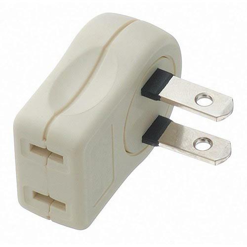【SALE価格】YAZAWA L型プラグアダプター横白1個口 ( Y02SA01W ) (株)ヤザワ...