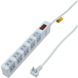 BAFFALO 2ピン式電源タップ 3個口タイプ 雷サージ防止/個別スイッチ付