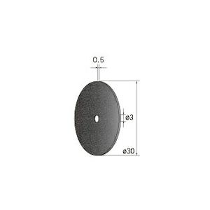 ナカニシ 切断砥石ディスク 10枚入 φ30×0.5×穴φ3 WA #100 ( 43302 ) (株)ナカニシ (メーカー取寄)｜orangetool