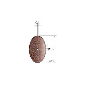 ナカニシ 切断砥石ディスク 10枚入 φ25×0.4×穴φ1.8 WA #100 ( 43246 ) (株)ナカニシ (メーカー取寄)｜orangetool