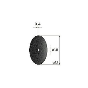 ナカニシ 切断砥石ディスク 10枚入 φ22×0.4×穴φ1.8 WA #100 ( 43231 ) (株)ナカニシ (メーカー取寄)｜orangetool