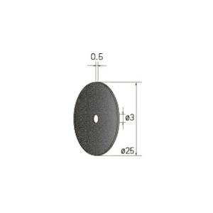 ナカニシ 切断砥石ディスク 10枚入 φ25×0.5×穴φ3 WA #100 ( 43301 ) (株)ナカニシ (メーカー取寄)｜orangetool