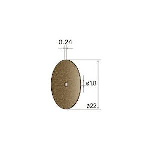 ナカニシ 切断砥石ディスク 10枚入 φ22×0.24×穴φ1.8 C #120 ( 43261 ) (株)ナカニシ (メーカー取寄)｜orangetool