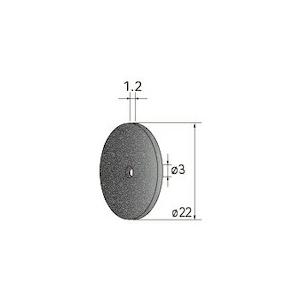 ナカニシ 切断砥石ディスク 10枚入 φ22×1.2×穴φ3 WA #80 ( 43281 ) (株...