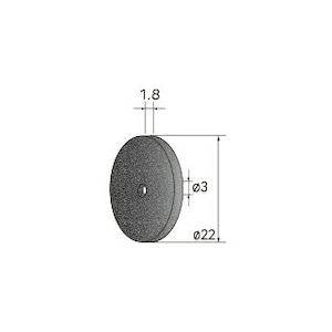 ナカニシ 切断砥石ディスク 10枚入 φ22×1.8×穴φ3 WA #80 ( 43282 ) (株...
