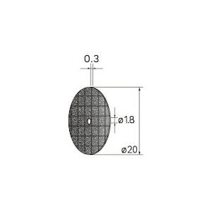 ナカニシ 切断砥石ディスク 5枚入 φ20×0.3×穴φ1.8 ダイヤ #120 ( 43272 )...