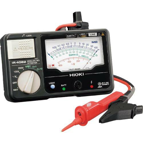 HIOKI アナログ絶縁抵抗計(接地抵抗計付き)  ( IR4082-11 )