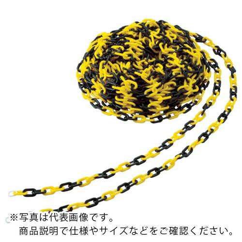 TRUSCO プラチェーン 8MMX30M 黄/黒 ( TPC-8YB ) トラスコ中山(株)