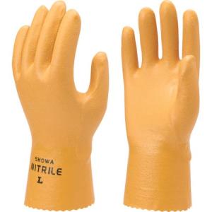SHOWA ニトリルゴム手袋 NO770水産ニトローブ イエロー Lサイズ ( NO770-L )｜orangetool