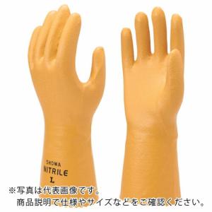 SHOWA ニトリルゴム手袋 No771水産ニトローブ30 イエロー Mサイズ ( NO771-M )｜orangetool
