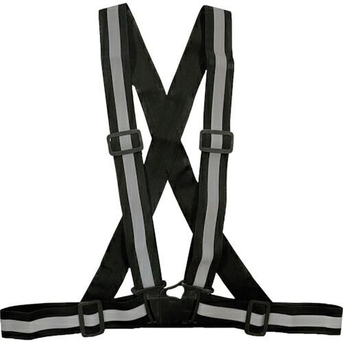 ミズケイ 伸縮タスキ型ベスト ブラック  ( 5941196 )