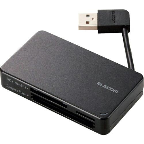 【SALE価格】ELECOM メモリリーダライタ ケーブル収納タイプ USB2.0対応 SD+mic...