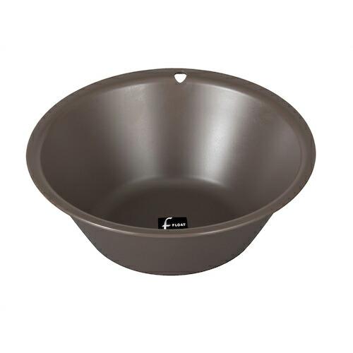 TONBO フロート湯桶N25 フック穴付 ブラウン  ( 07744 )  (メーカー取寄)