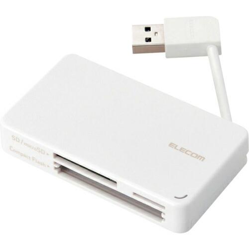 ELECOM メモリリーダライタ ケーブル収納タイプ USB3.0対応 SD+microSD+CF対...