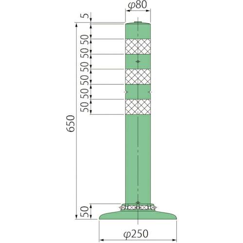 グリーンクロス ポストコーンスタンダードPAT-65-250-M ( 6300029536 ) (株...