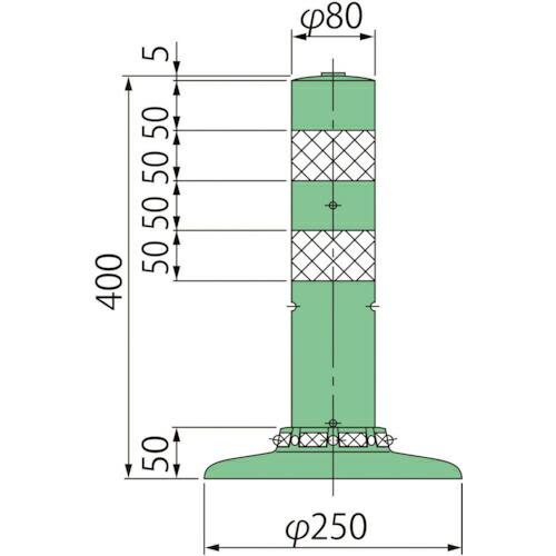 グリーンクロス ポストコーンスタンダードPAT-40-250-M ( 6300029535 ) (株...