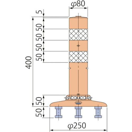 グリーンクロス ポストコーンスタンダードPBT-40-250-R ( 6300029527 ) (株...