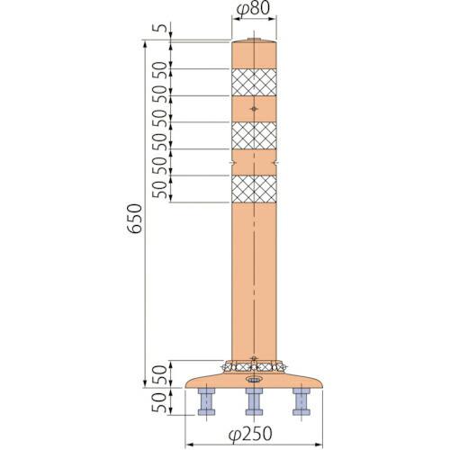 グリーンクロス ポストコーンスタンダードPBT-65-250-R ( 6300029528 ) (株...